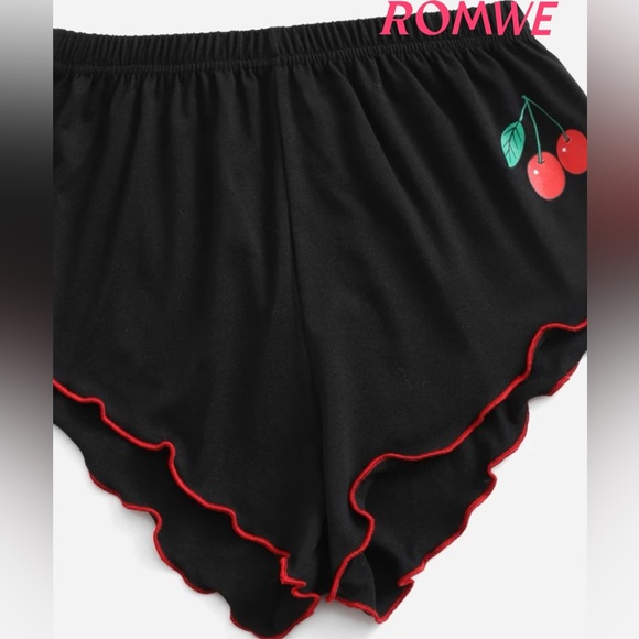 Cherry Pajama Crop Tank and Short Set - Picture 5 of 5